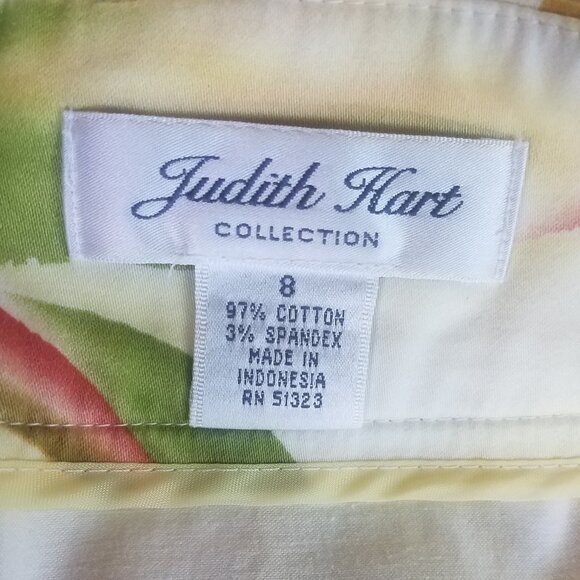 JUDITH HART- Floral Tropical skirt SIZE 8 - Picture 5 of 7